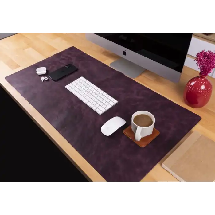 Deri Masa Matı 91*48cm TN6 Mor
