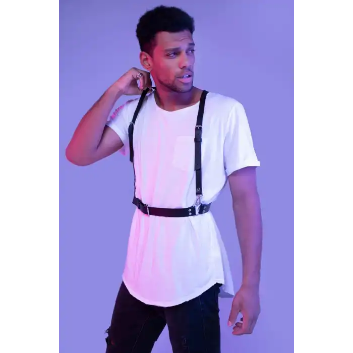 Deri Sade Erkek Harness Askı 1162