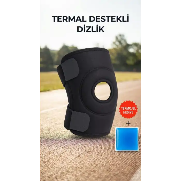 Destekli Diz Korsesi Çapraz Bağ Koruması Menisküs İçin Termojel Hediyeli