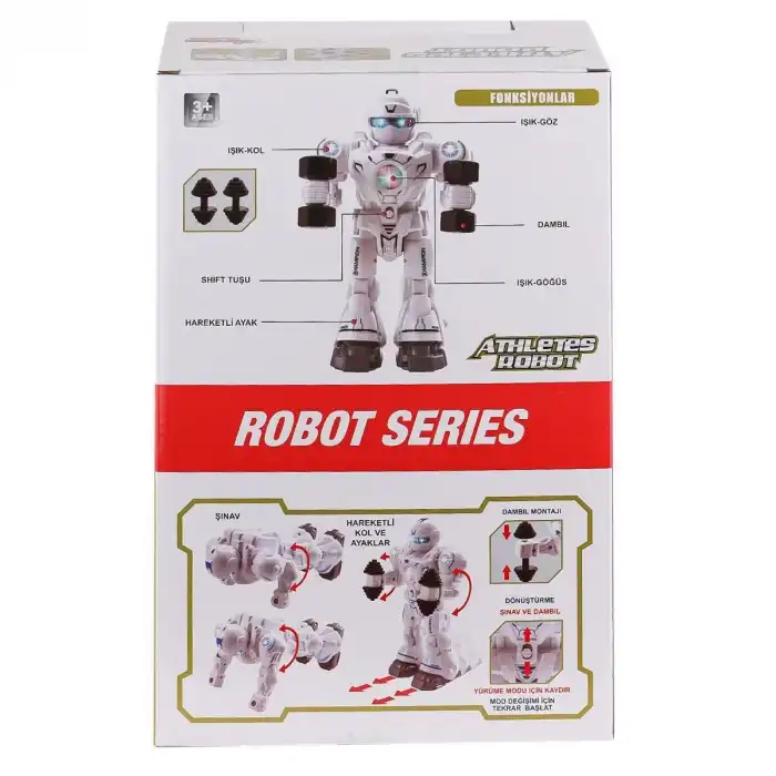 DF-6026 Işıklı ve Müzikli Hareketli Atletik Sporcu Robot -Vardem Oyuncak