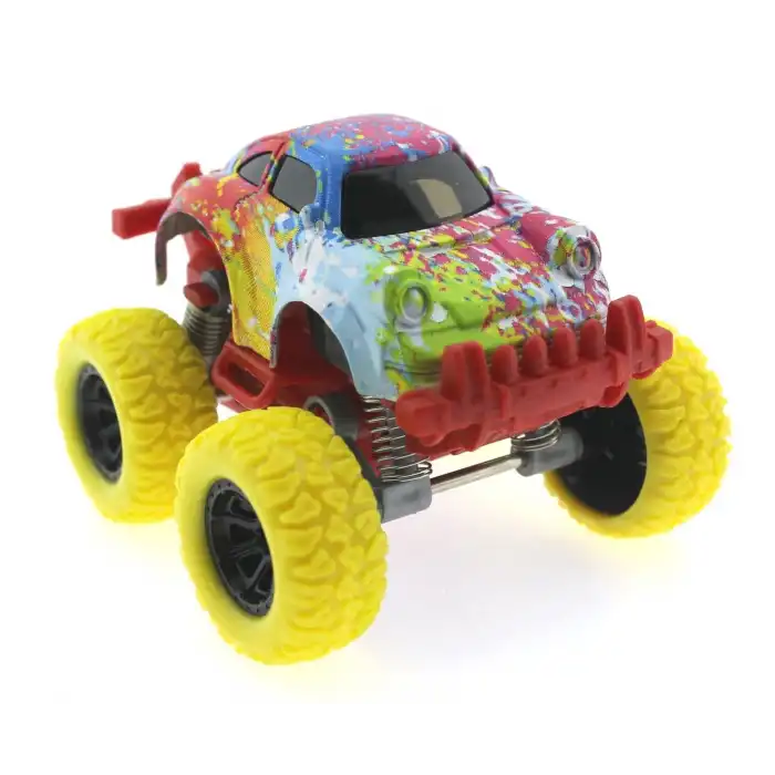 Die Cast Batik Desenli Sarı Teker Araba