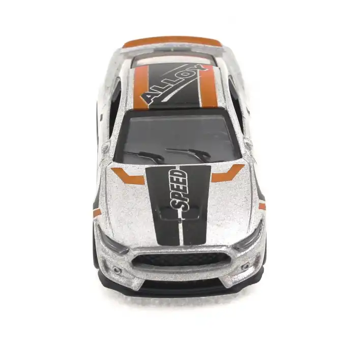Die Cast Çek Bırak Metal Gri Yarış Arabası