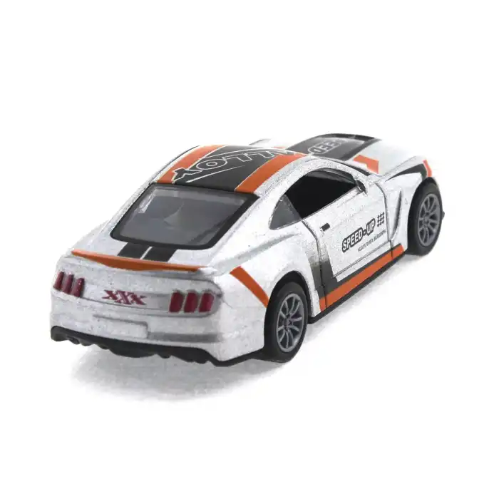 Die Cast Çek Bırak Metal Gri Yarış Arabası