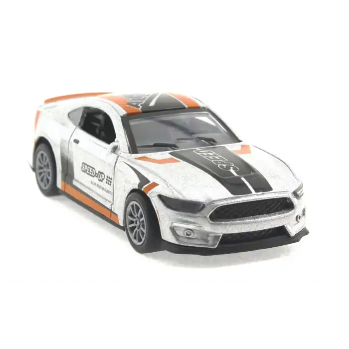 Die Cast Çek Bırak Metal Gri Yarış Arabası
