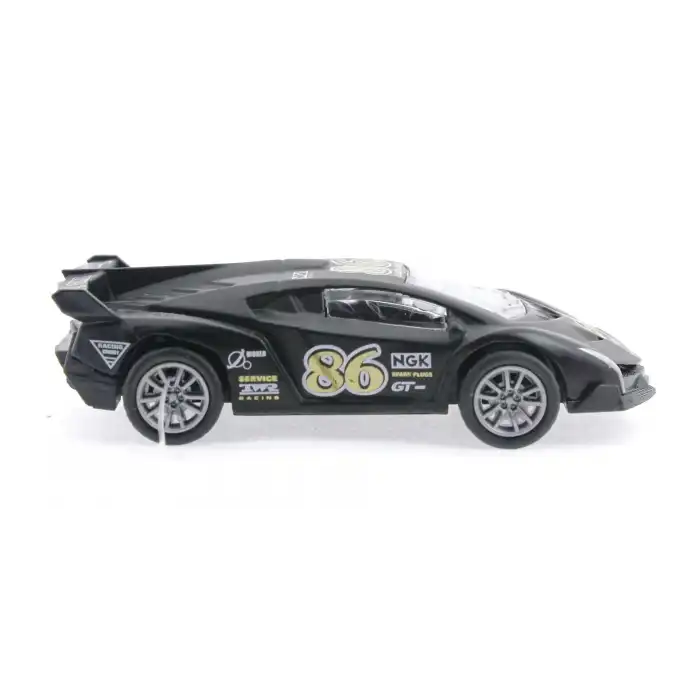 Die Cast Çek Bırak Metal Siyah Yarış Arabası 86