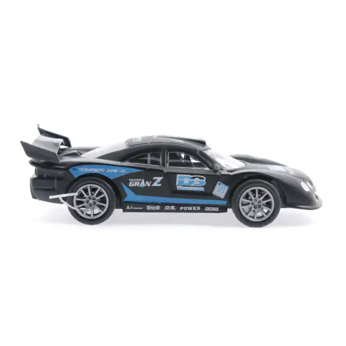 Die Cast Çek Bırak Metal Siyah Yarış Arabası DS