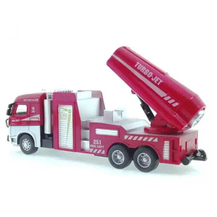 Die Cast Model Çek Bırak Turbo Jet İtfaiye Kamyonu