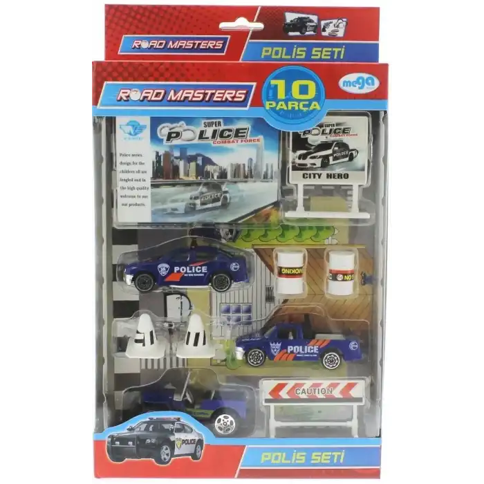 Die cast Polis Seti 10 Parça