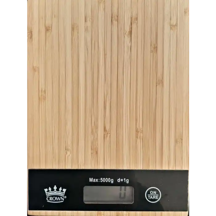 Dijital Lcd Mutfak Tartısı Terazisi 5kg Bambu Desenli