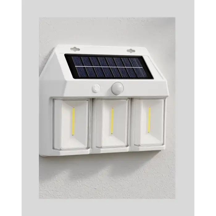 Dış Mekan Solar Duvar Lambası – 120° Hareket Algılama, 3 Işık Modu
