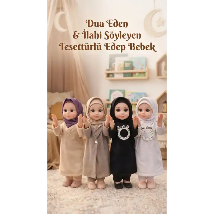 Dua Eden Tesettürlü Oyuncak Bebek İlahi Söyleyen Ramazan