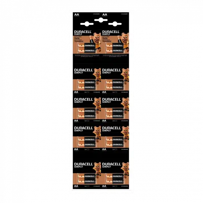 Duracell Kalem Pil Alkalin 20 Parça Bx40