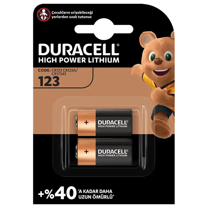 ULTRA LİTYUM CR123A 2Lİ