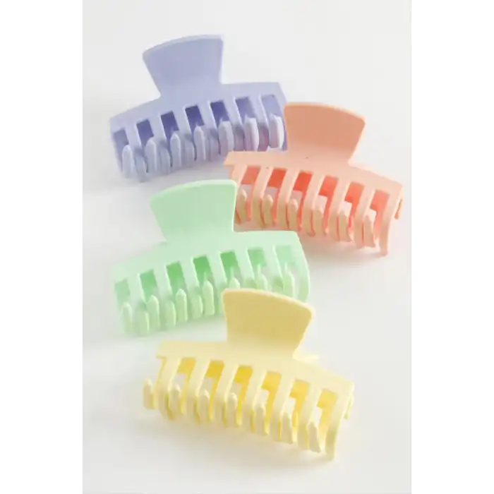 Düz Renkli Mandal Toka 6 cm