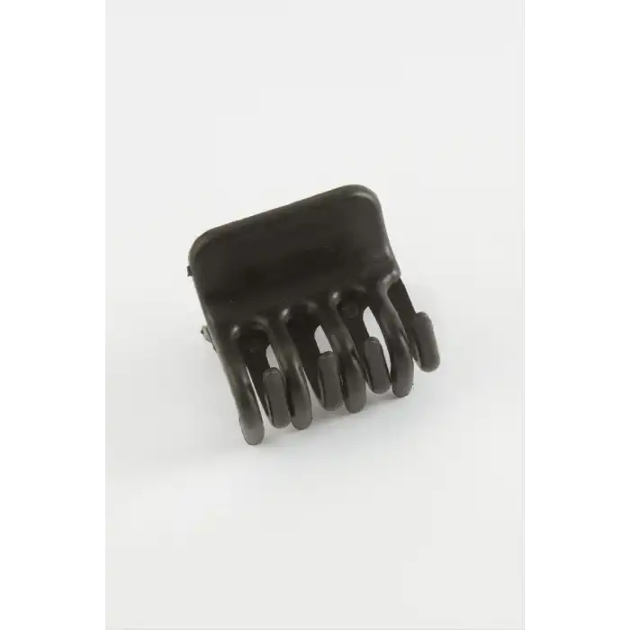 Düz Siyah Renkli Mandal Toka 4 cm