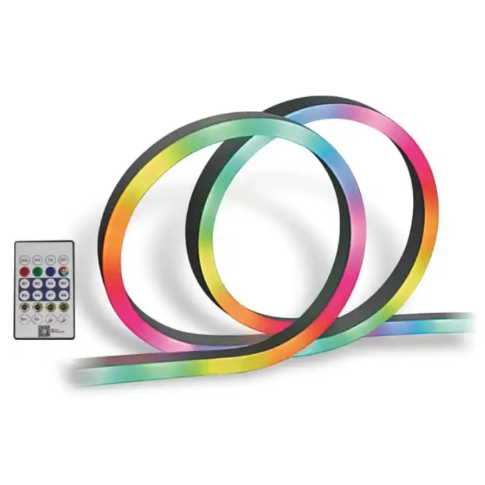 Eco Lounge 1 adet AC 5435 RGB Pixel Neon Led Seti USB Girişli Kumandalı 5 Metre