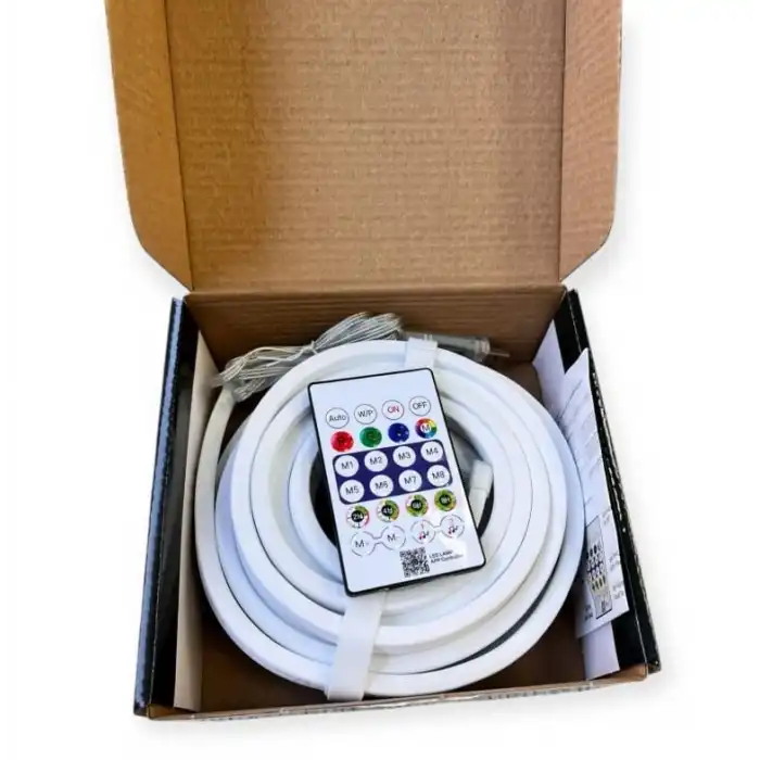 Eco Lounge 1 adet AC 5435 RGB Pixel Neon Led Seti USB Girişli Kumandalı 5 Metre