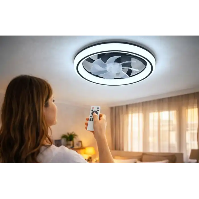 Eco Lounge CATA CT 3010 Meltem 25W Ledli Tavan Vantilatörü Kumandalı 3 Renk