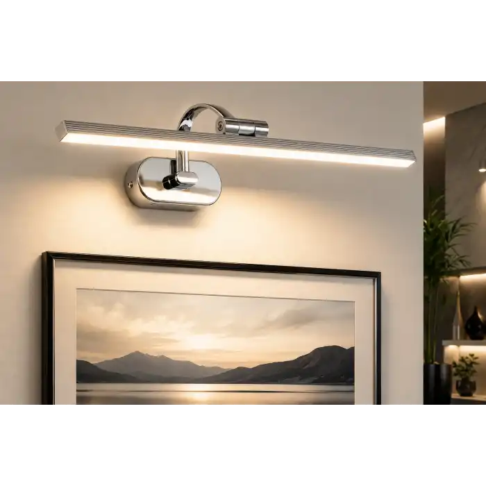 Eco Lounge CATA CT 5212 Krom Yeni Kasa 7W Duvar Aplik 3200K Günışığı