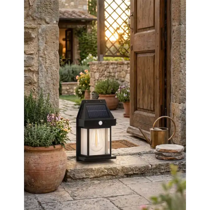 Eco Lounge CATA CT 7319 Gece 20W Solar Led Aplik Ampullü 3200K Gün Işığı