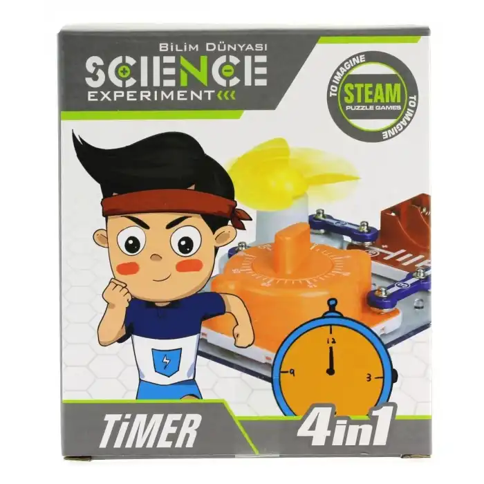 Eğlenceli Deney Setim Zamanlayıcı 4 in 1