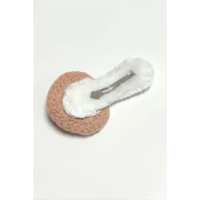 El Yapımı Mantar İşlemeli Örgülü Çıtçıtlı Toka