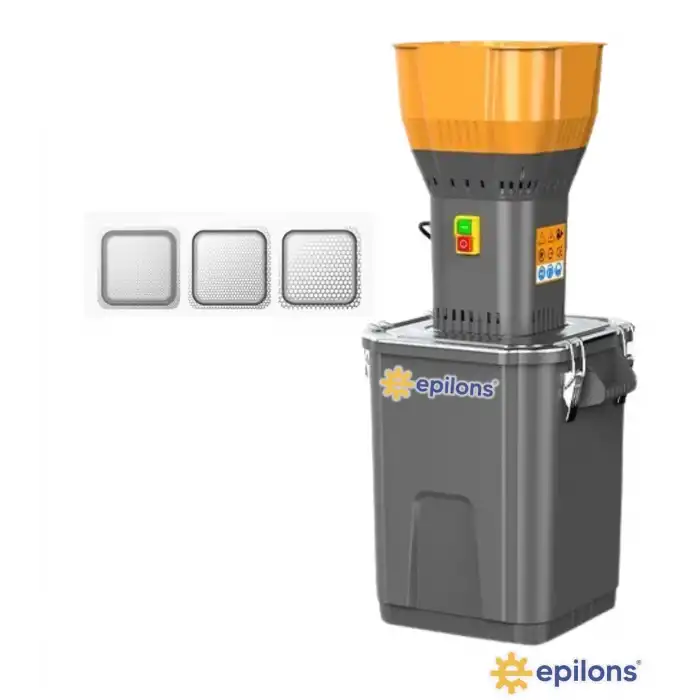 Epilons 55L 1300 w Profesyonel Tahıl Yem Öğütücü – 9 Paslanmaz Elek Hediyeli