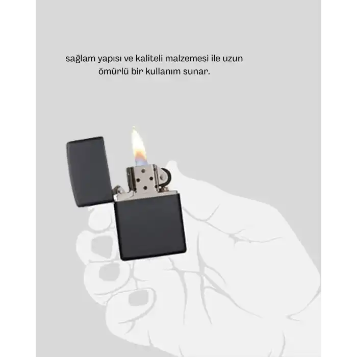Ergonomik Metal Çakmak Mat Kaplamalı Ve Şık Tasarımlı Aksesuar