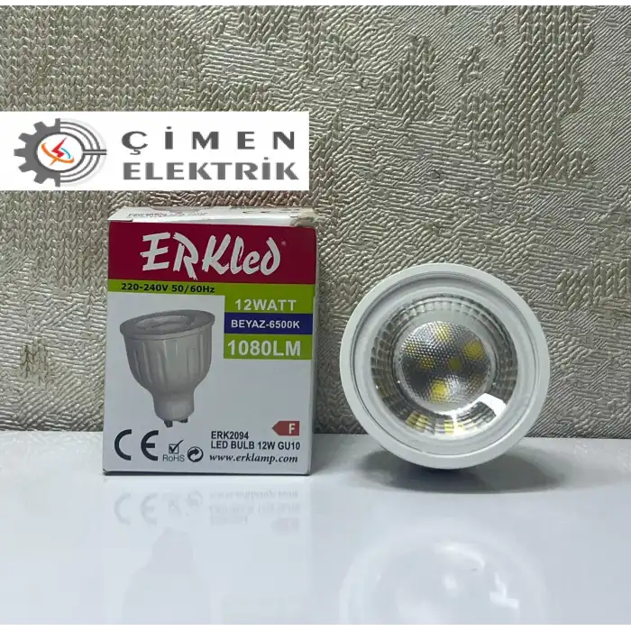 ERKLED ERK 2094 GU10 Lensli Ampül 12W 6500K Beyaz Işık