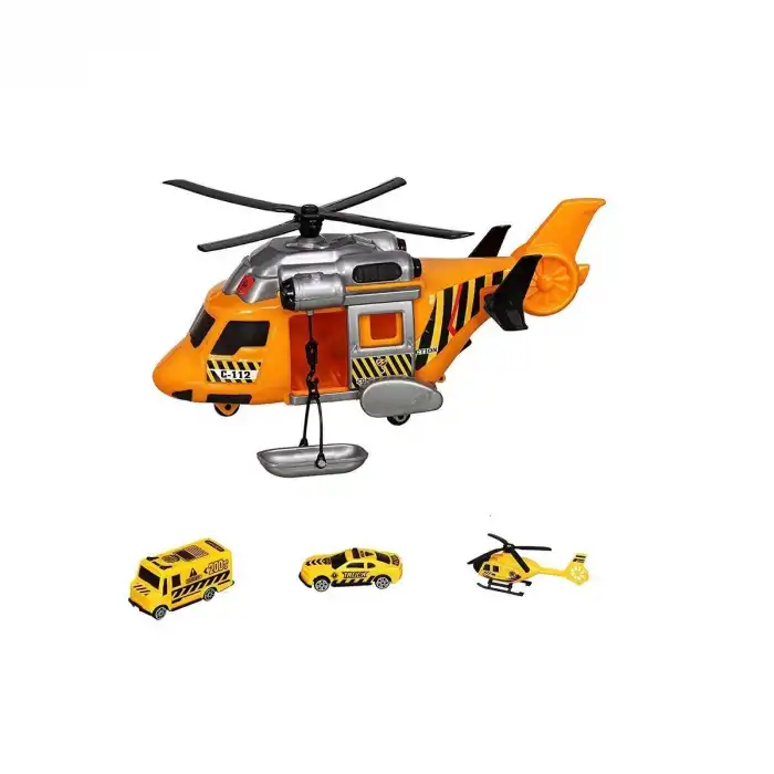 ERN-2006 Heroes Toys Helikopter İnşaat Seti Arabalı