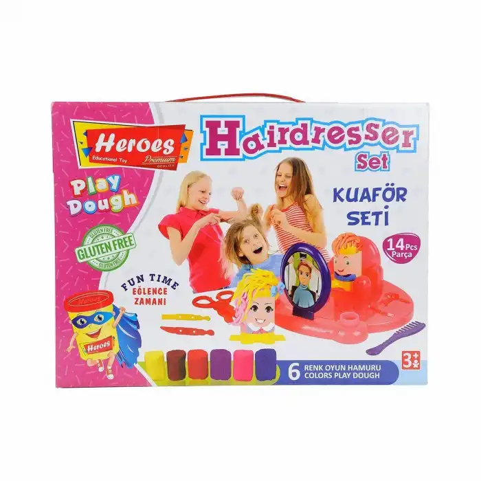 ERN-576 Heroes Kuaför Oyun Hamuru Seti
