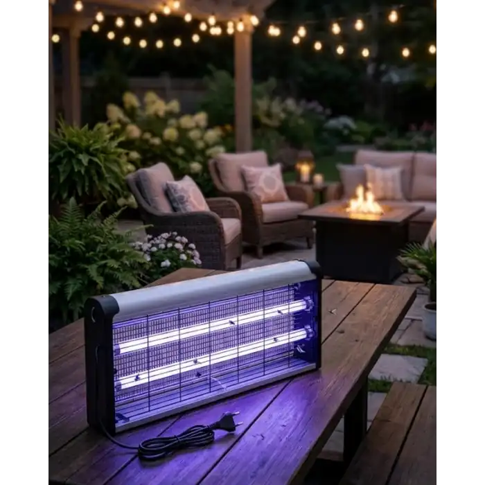 Ev Balkon Mutfak İçin Elektrikli Sinek Savar 10W UV Işıklı Lamba