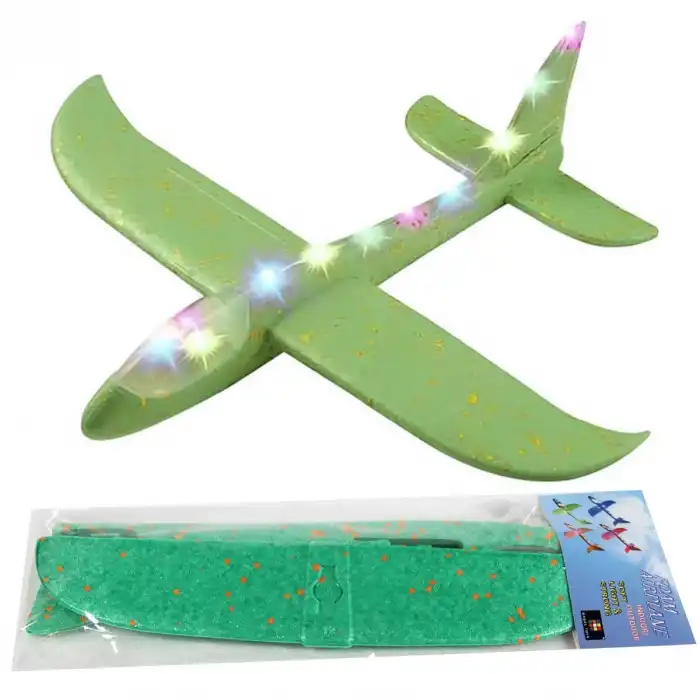 Eva Foam Işıklı Planör 37 cm - 2195BŞL - 1 Adet Stokta Olan Renk Gönderilir