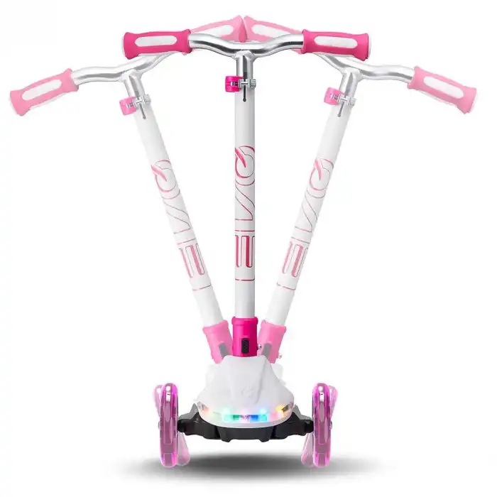 Evo 3 Tekerlekli Colour Burst Işıklı Beyaz Scooter