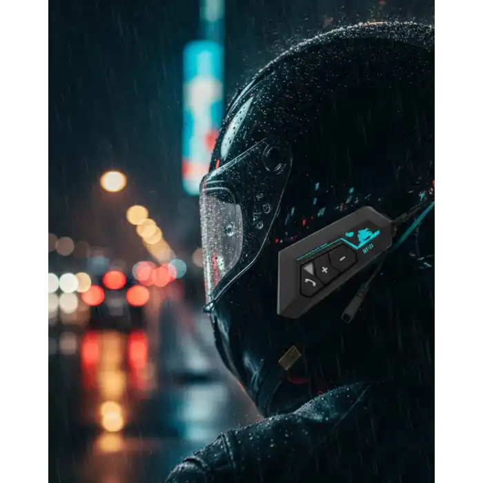 Evrensel Kask Uyumlu Bluetooth Intercom Kulaklık