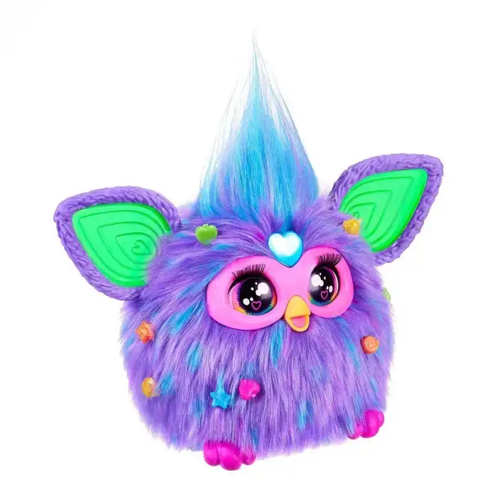 F6743 Furby Mor İnteraktif Peluş -  ***DİLİ İNGİLİZCEDİR*** ***DİLİ İngilizce ve Furby dilinde konuşur