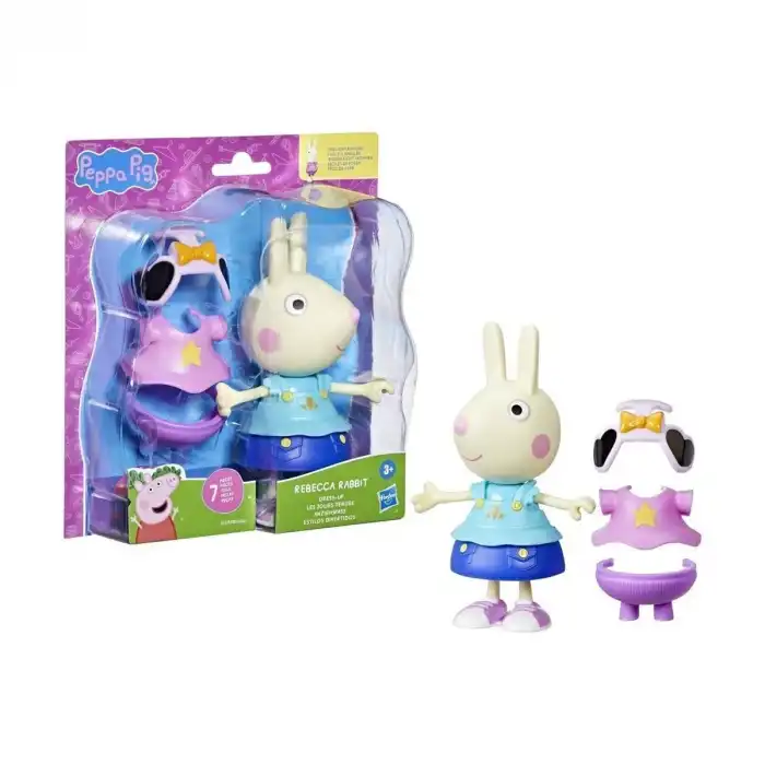 F8859 Peppa Pig ve Ailesi Kıyafetli Figür Seti +3 yaş