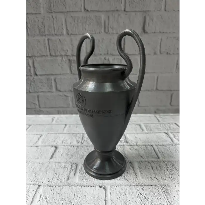 Füme Kupa 25cm Uefa Model Dekoratif Ödül Biblosu