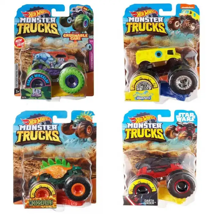 FYJ44 Hot Wheels, Monster Trucks 1:64 Arabalar - 1 adet fiyatıdır