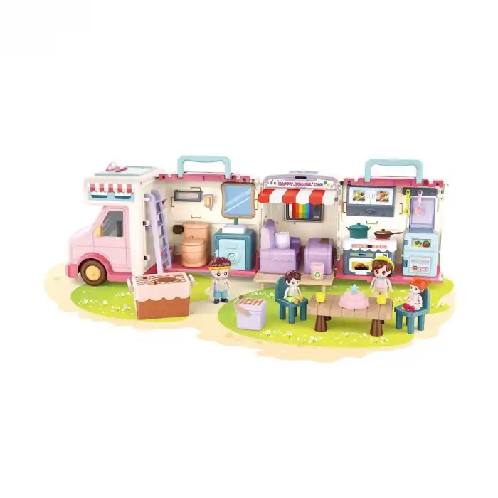 G0021 Sesli Aksesuarlı Açılıp-Katlanabilir Kutulu Karavan