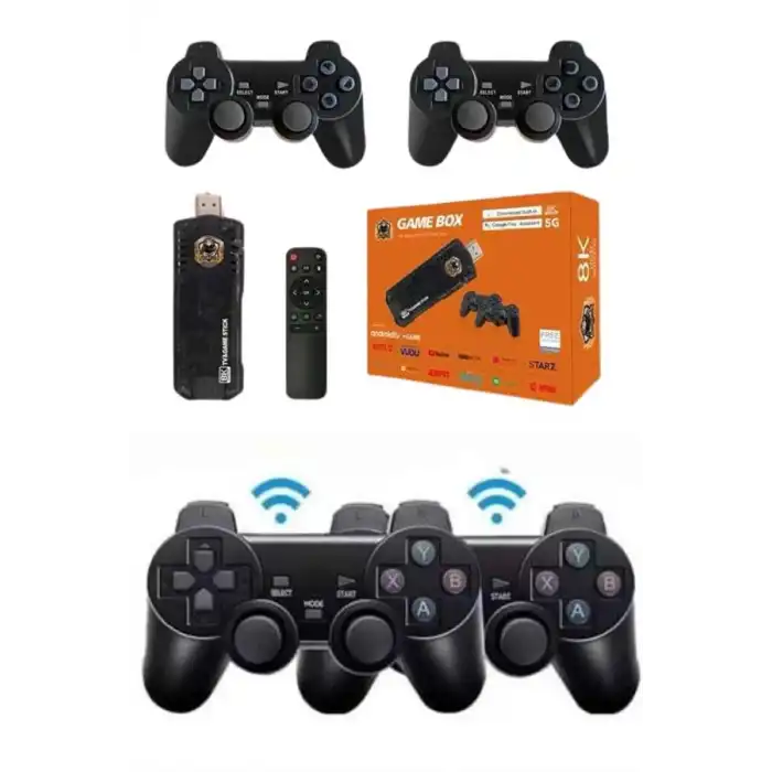 Game Box Android Tv 36500 Oyunlu Atari 5g 8k HDR Ultra HD 64 GB