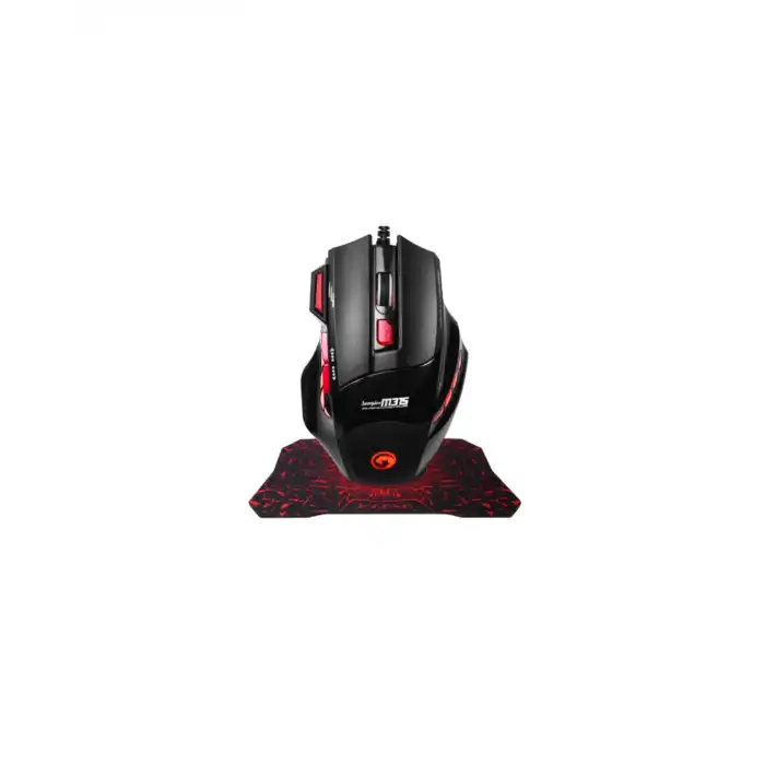 Gaming Mouse Mousepad Seti 3 DPI Ayarı ve LED Işıklı Ergonomik Yapı