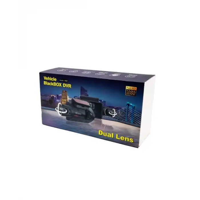 Gece Görüşlü 1080P Çift Lens Dashcam – Park Modu ve Gelişmiş Hareket Sensörü