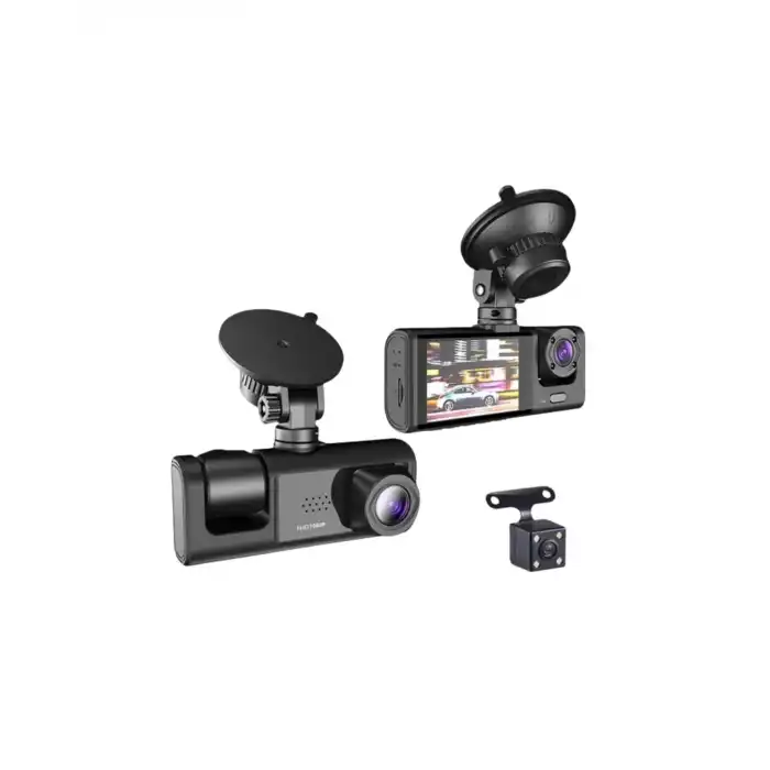 Gelişmiş G-sensörlü Üçlü Araç Kamerası – 5” Lcd Ekran Ve Hareket Algılama