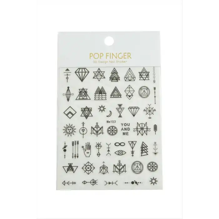Geometri Tattoo Dövme Sticker
