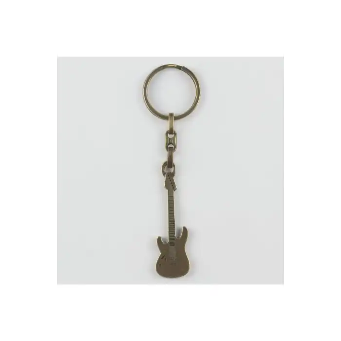 Gitar Figürlü Metal Anahtarlık