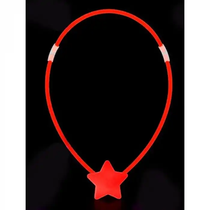 Karanlıkta Yanan Glow Stick Yıldız Kolye - 6 Adet