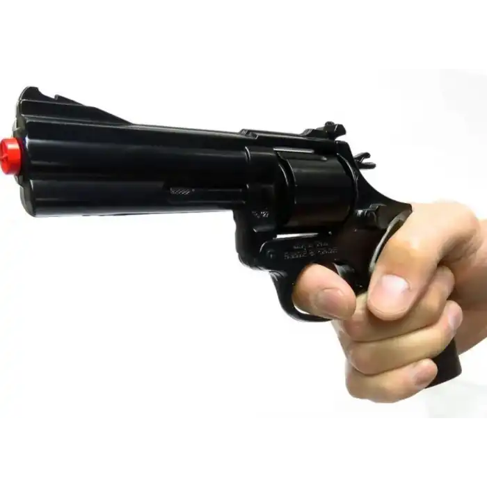 Gonher Revolver 12 li Siyah Mantar Koleksiyon Polis Tabancası