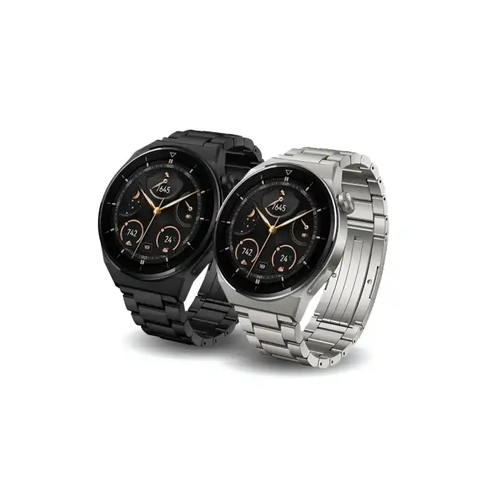 GT3 Max Elegant Smart Watch GT3 Max Elegant Erkek Akıllı Saat Deri-Metal-Silikon 3 Kordonlu