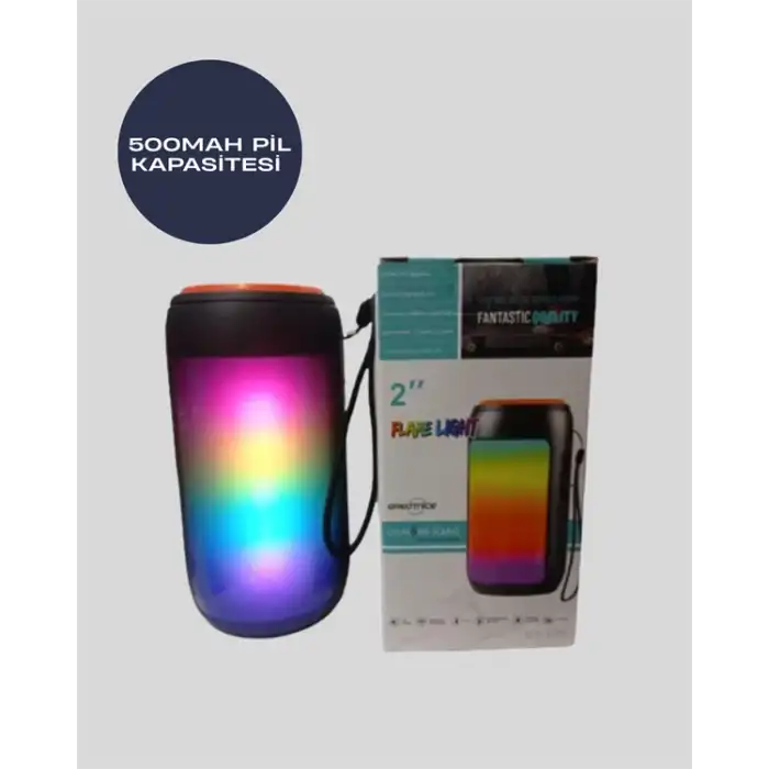 GTS 1731 Bluetooth Hoparlör – Şarjlı, LED Işıklı, FM Radyo Destekli